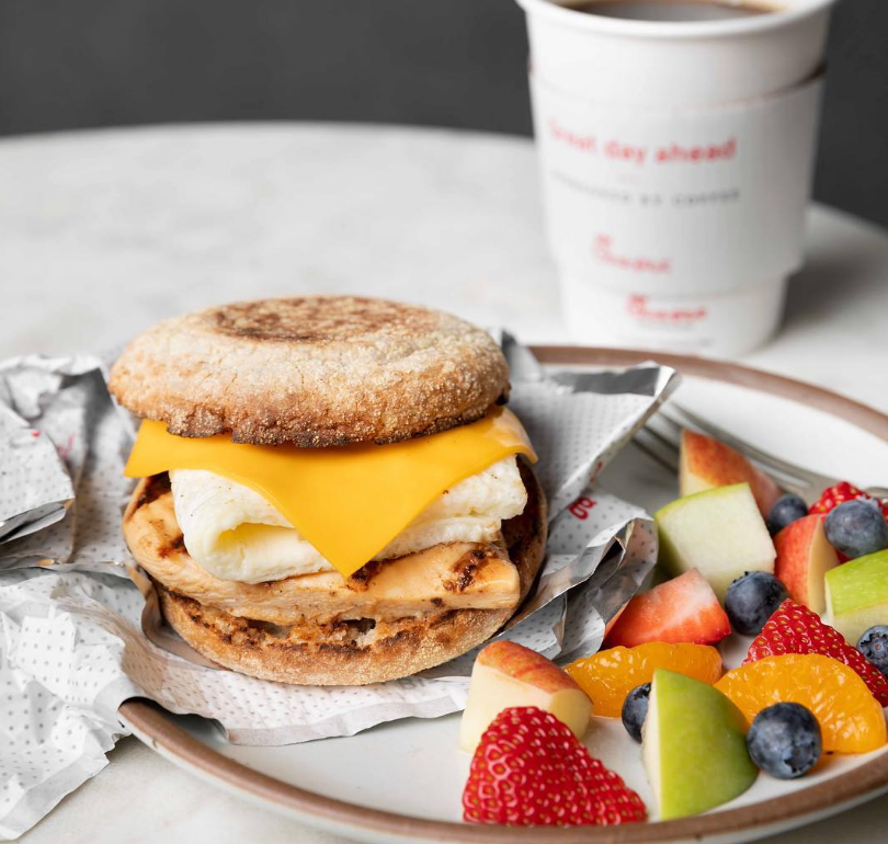 chick fil a breakfast menu