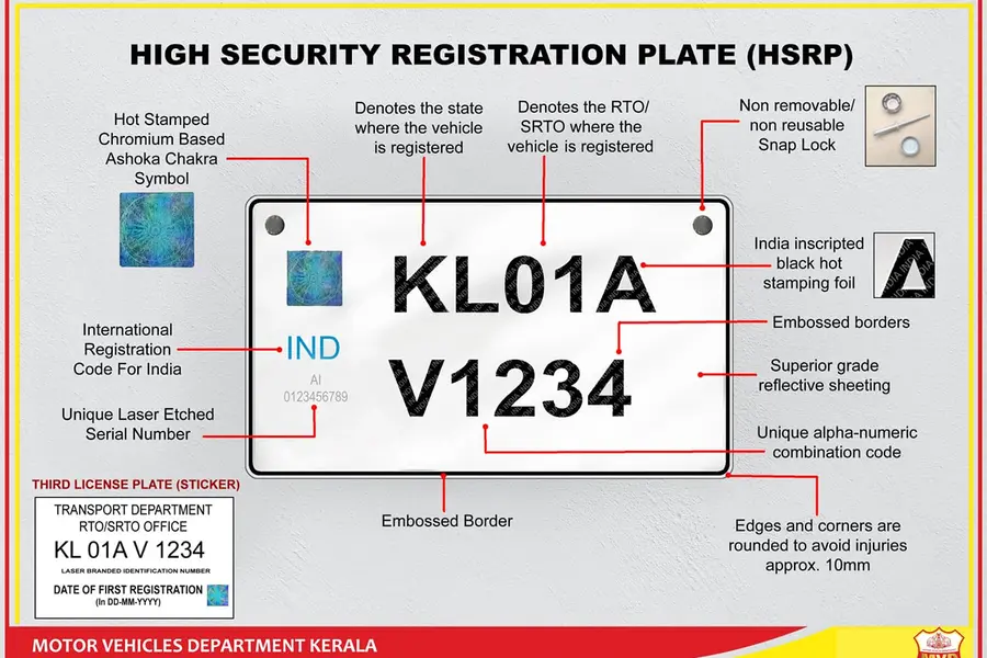 HSRP Number Plate